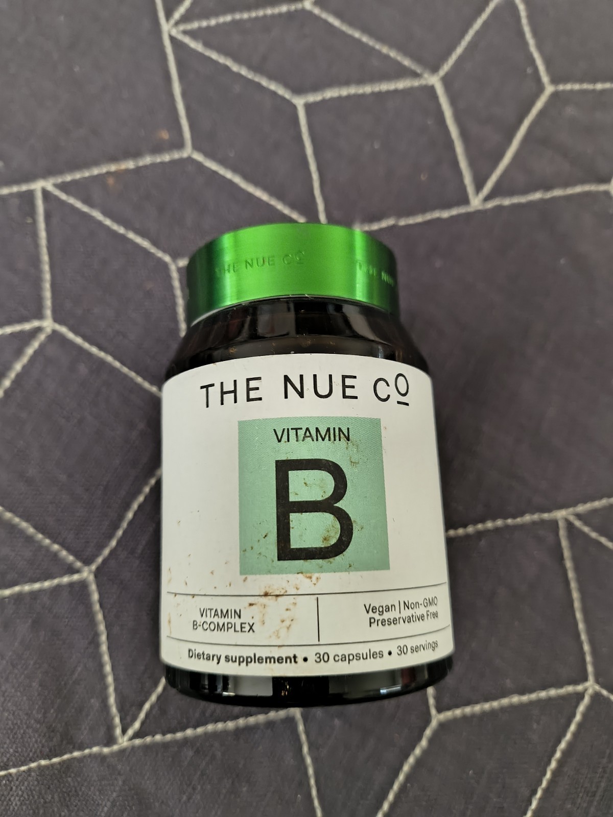 The Nue Co Vitamin B Complex Energy Skin & Hair Support Vegan 30 Caps Bb 7/27