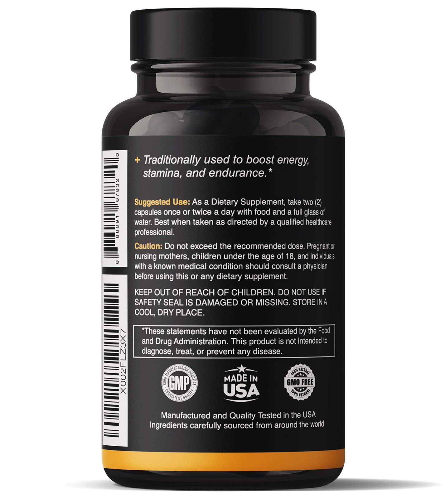Natgrown Organic Maca Root Powder Capsules 1500 mg with Black + Red + Yellow …