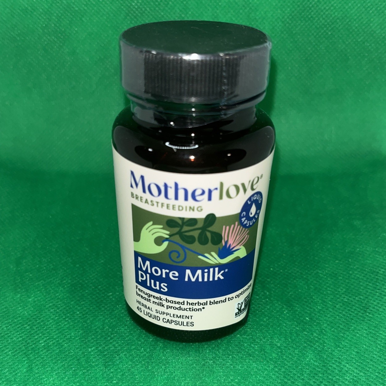 More Milk Plus Liquid Capsules – Motherlove Vegan – 45 Count – Ex: 3/28