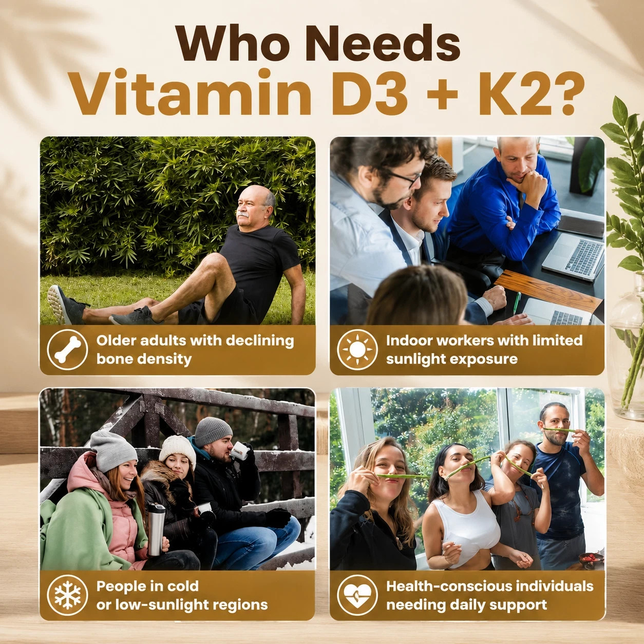VEV Vitamin D3 10000IU K2 MK7 200mcg Coconut Oil Bone Immune Support 300 Count