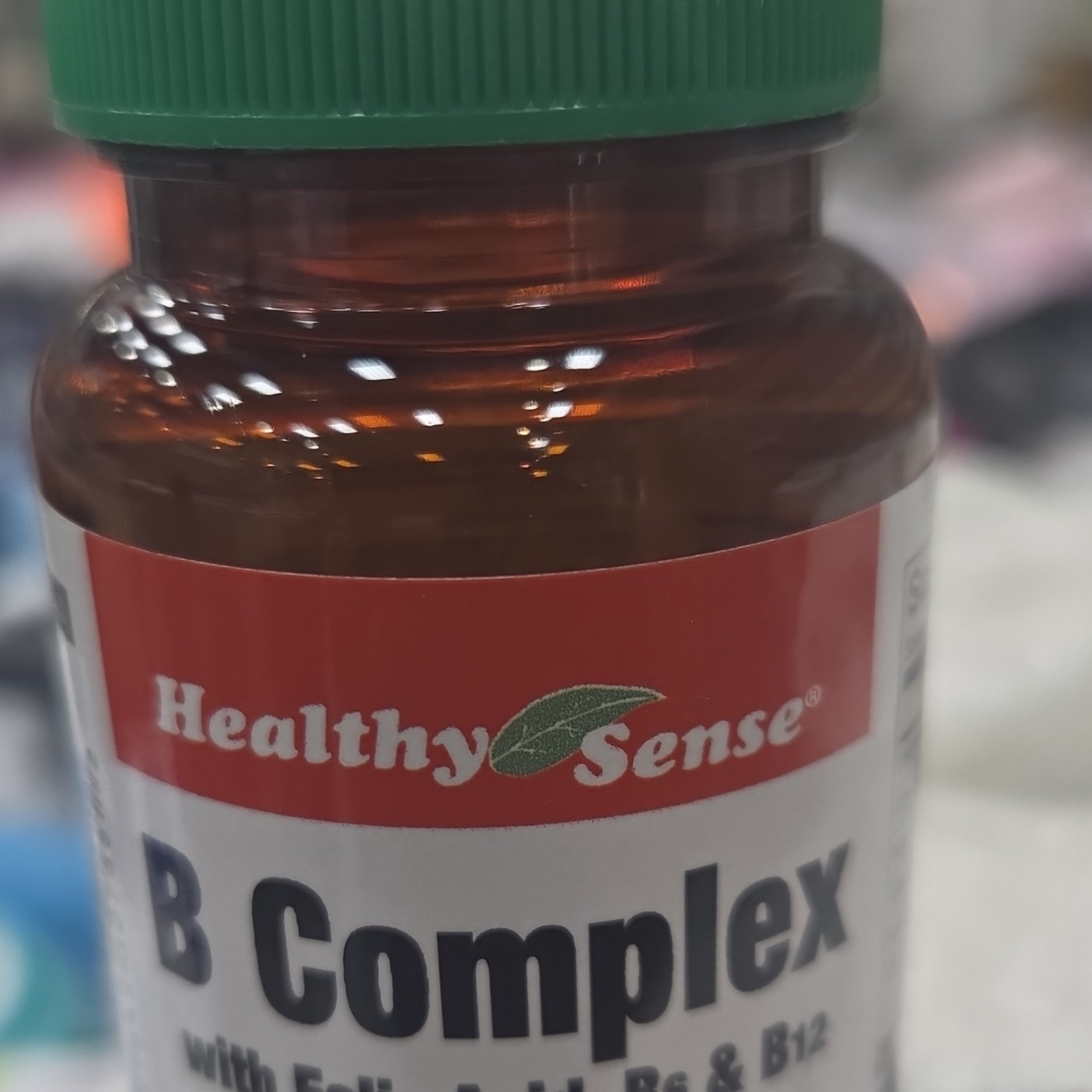 Healthy Sense B Complex Folic Acid B6 Tablets Supplement Vegetarian