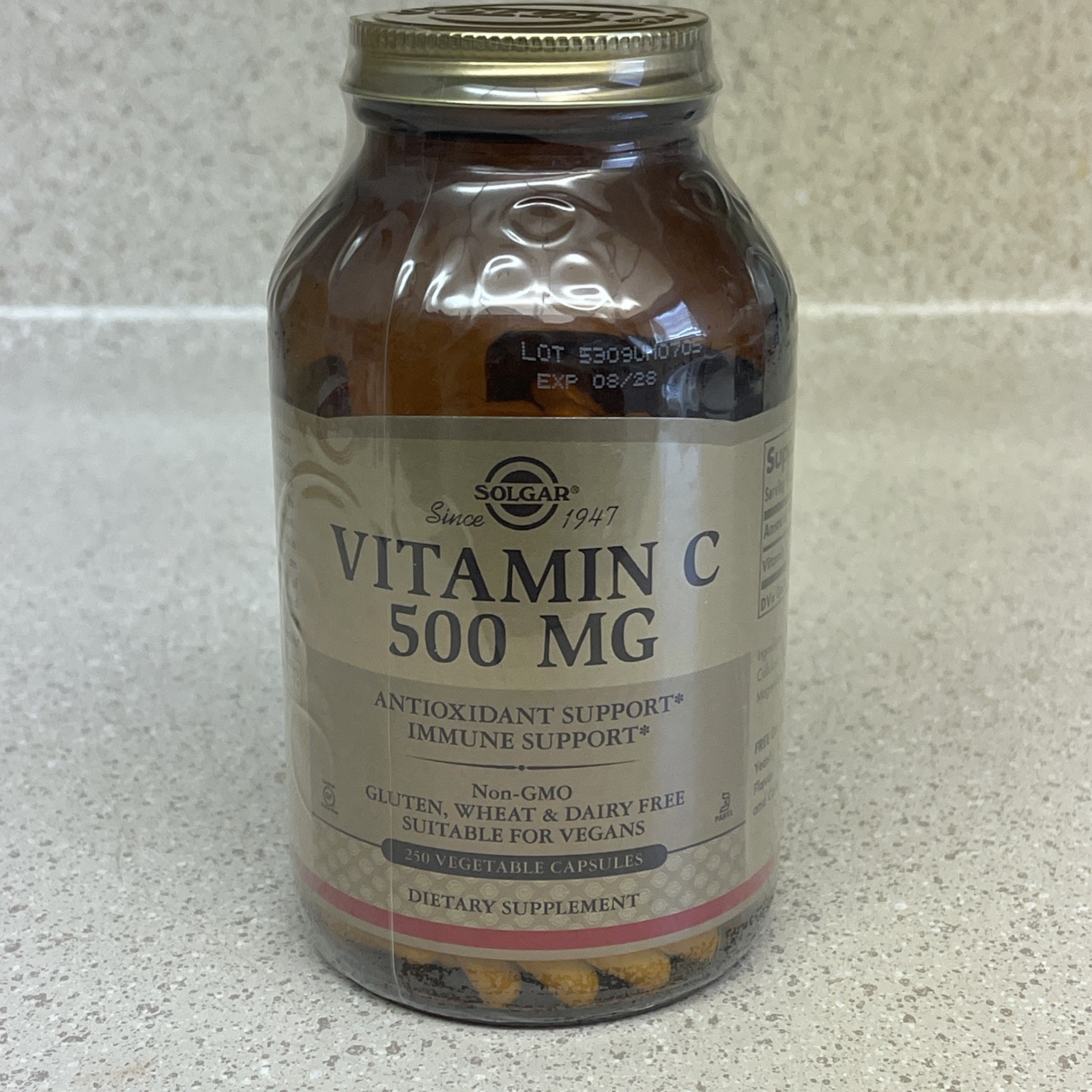 Solgar Vitamin C 500mg 250 Vegetable Capsules