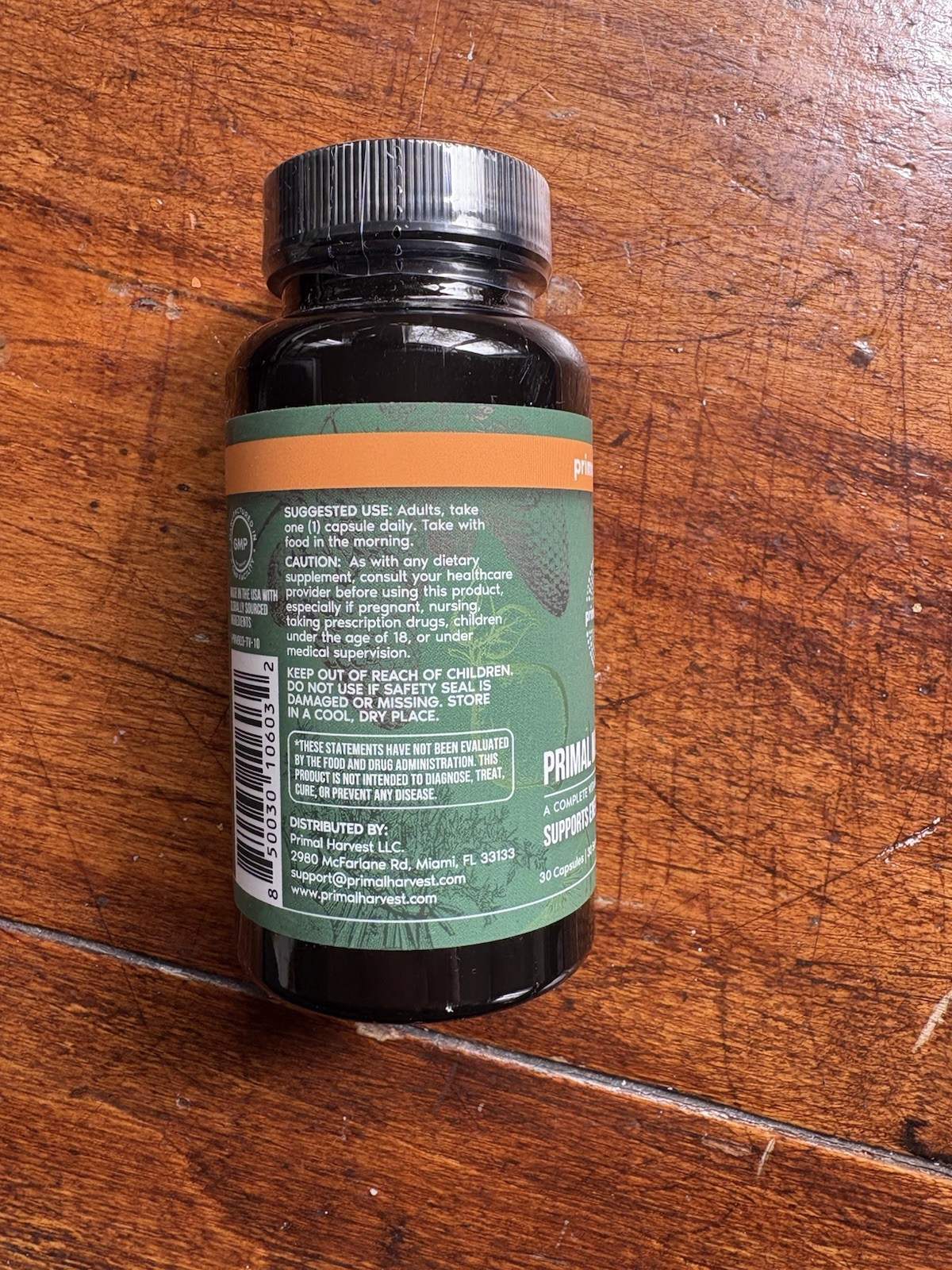 Primal Harvest Multivitamin Supplements for Men and Women, 30 Count