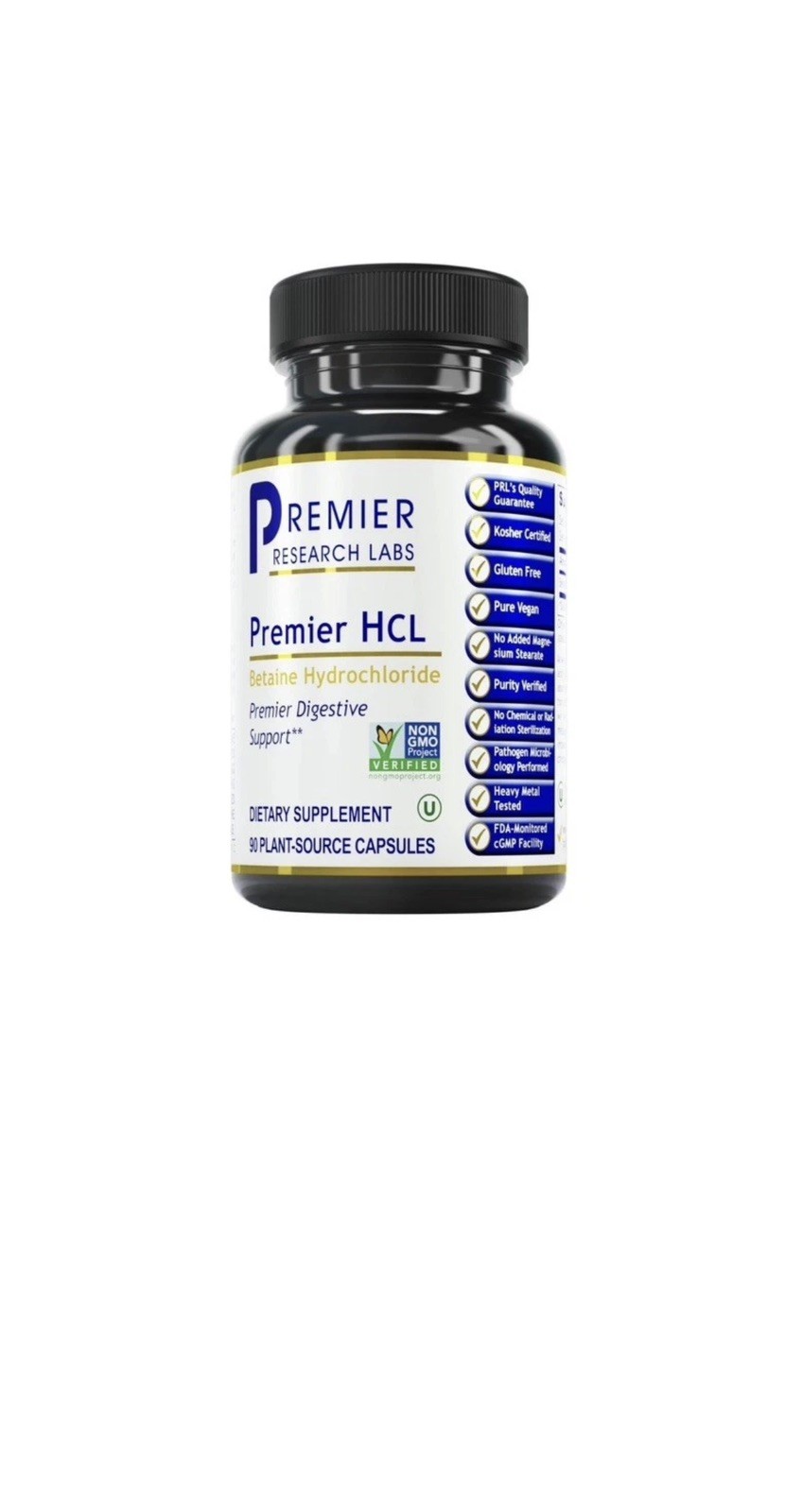 Premier Research Labs Premier HCL – Betaine HCL, Betaine Hydrochloride