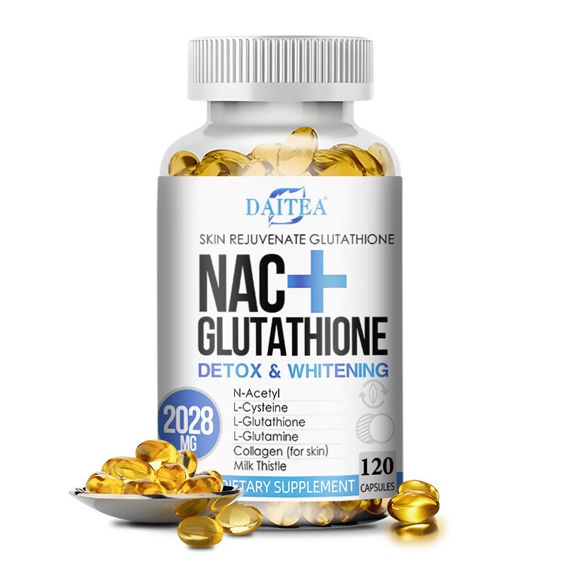 Nac Glutathione Collagen Softgel Skin Whitening Anti-Aging Antioxidant Immune US