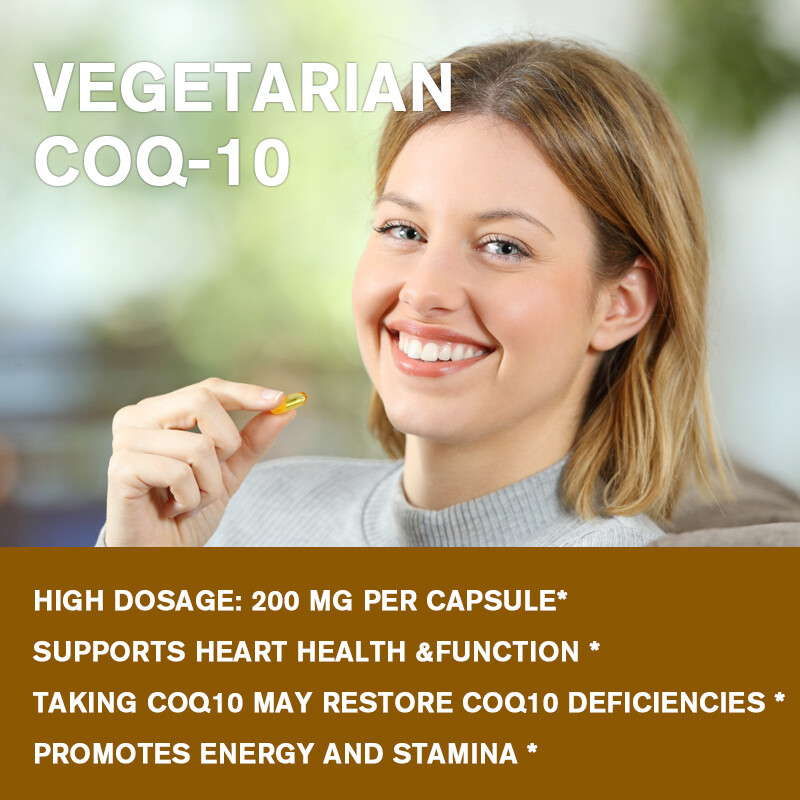 CoQ 10 Coenzyme Q10 200mg Supplement 120 Capsules Heart Health Energy Support