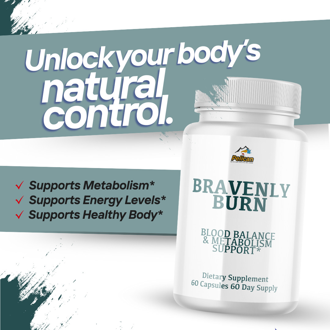 Bravenly Burn- Blood Sugar Support- 60 Capsules