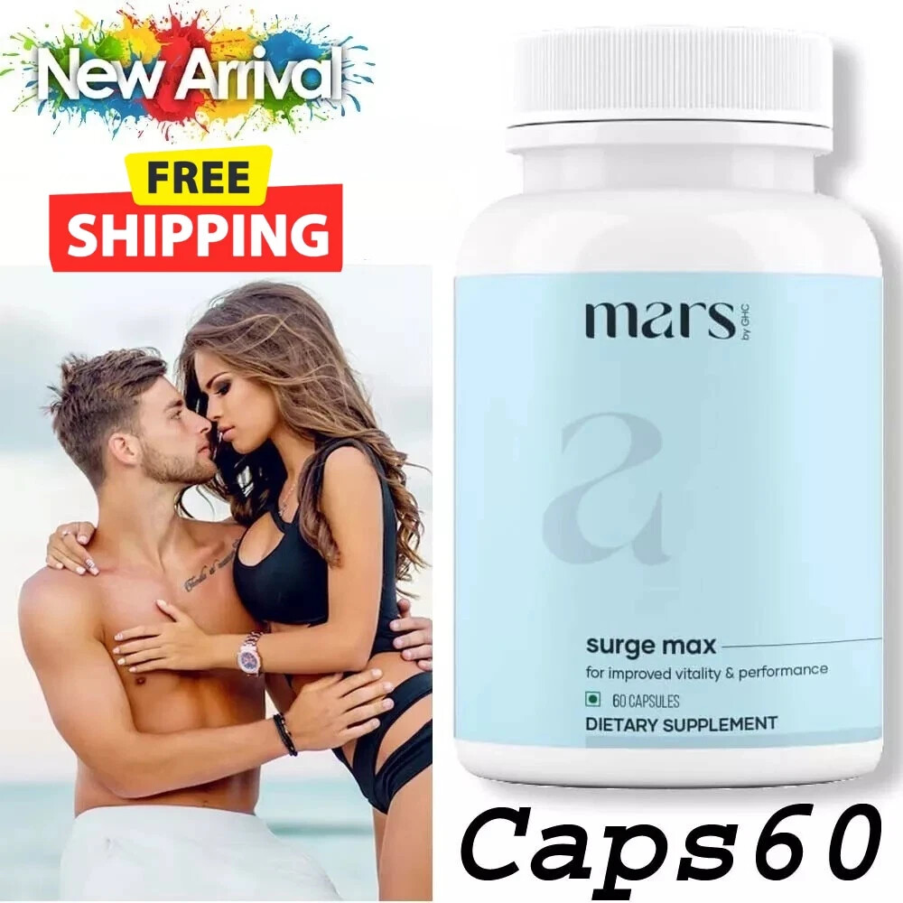 Mars by Ghc Surge Max Contains Shilajit Ashwagandha Gokshura Safed Musli 60caps