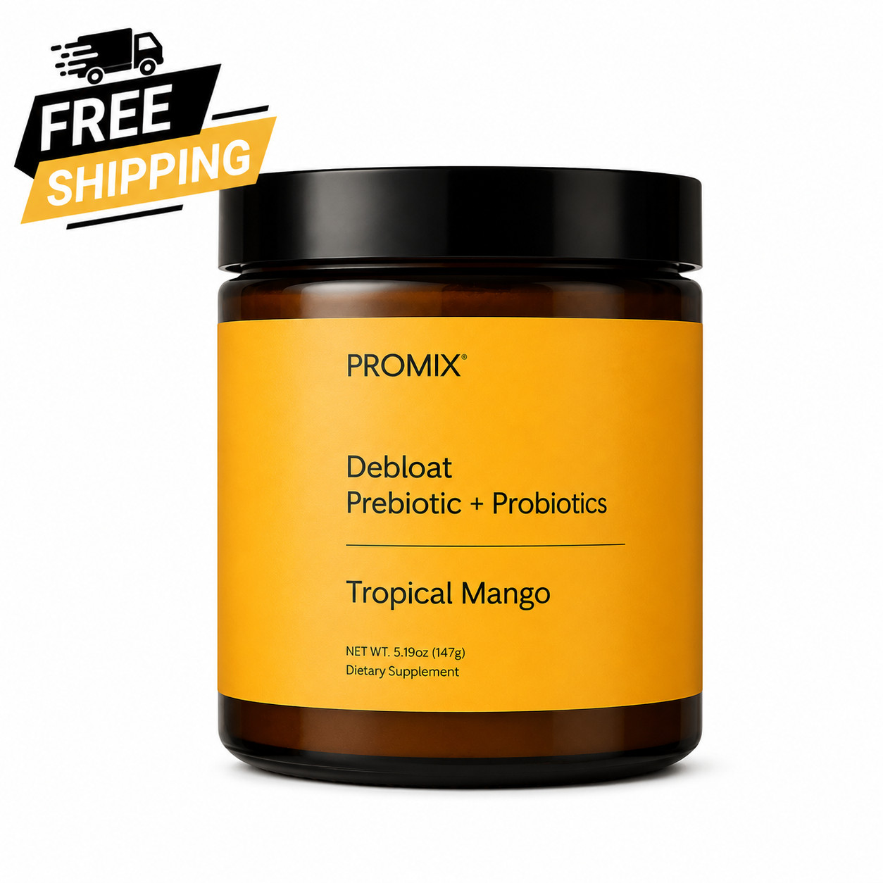 Promix Debloat Prebiotic + Probiotics Tropical Mango Powder 5.19 oz