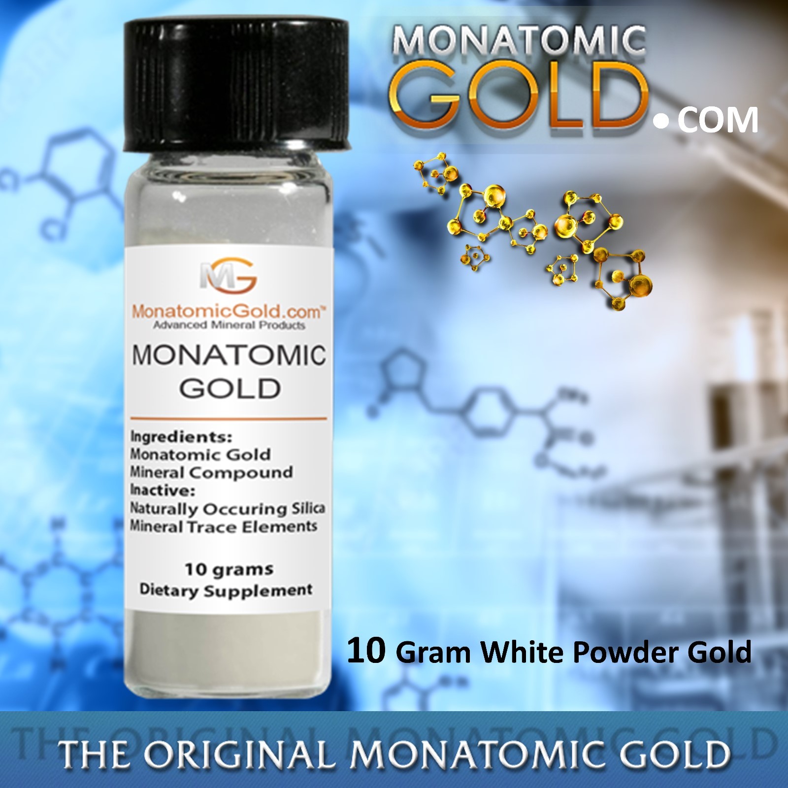 MONATOMIC GOLD *ORMUS* WHITE POWDER GOLD* 100 gram MONOATOMIC GOLD Andara M-5
