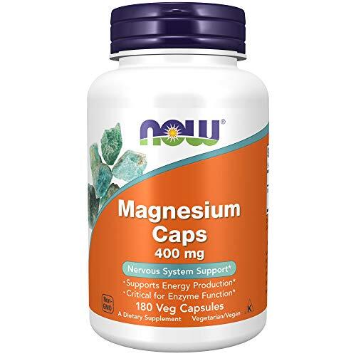 NOW FOODS Magnesium 400 mg 180 Veg Capsules