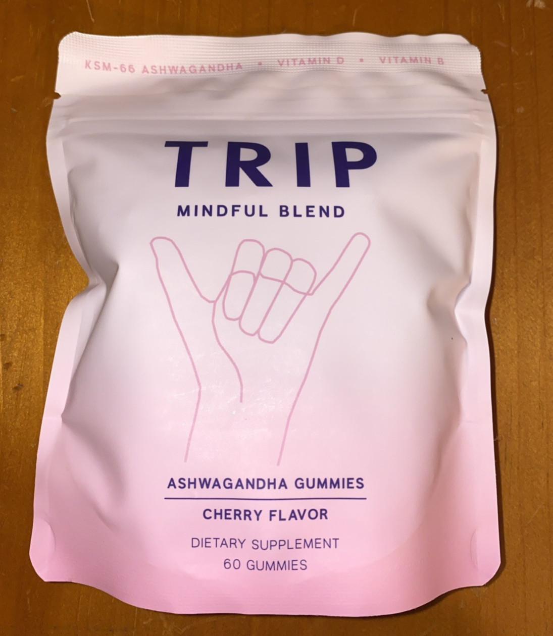TRIP Mindful Blend Ashwagandha Gummies Cherry- 60 Gummies Exp 6/2027 NEW