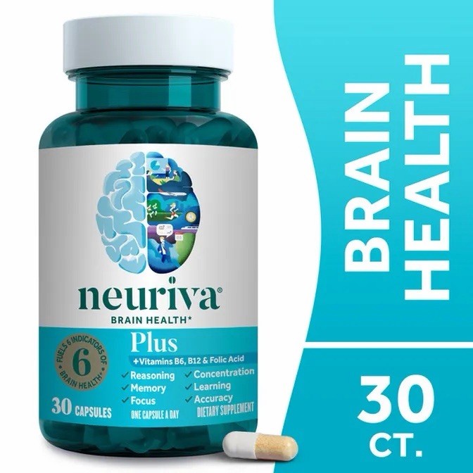 NEURIVA PLUS Brain Performance Health 30 Capsules – EXP 11/2027- FAST SHIPPING!