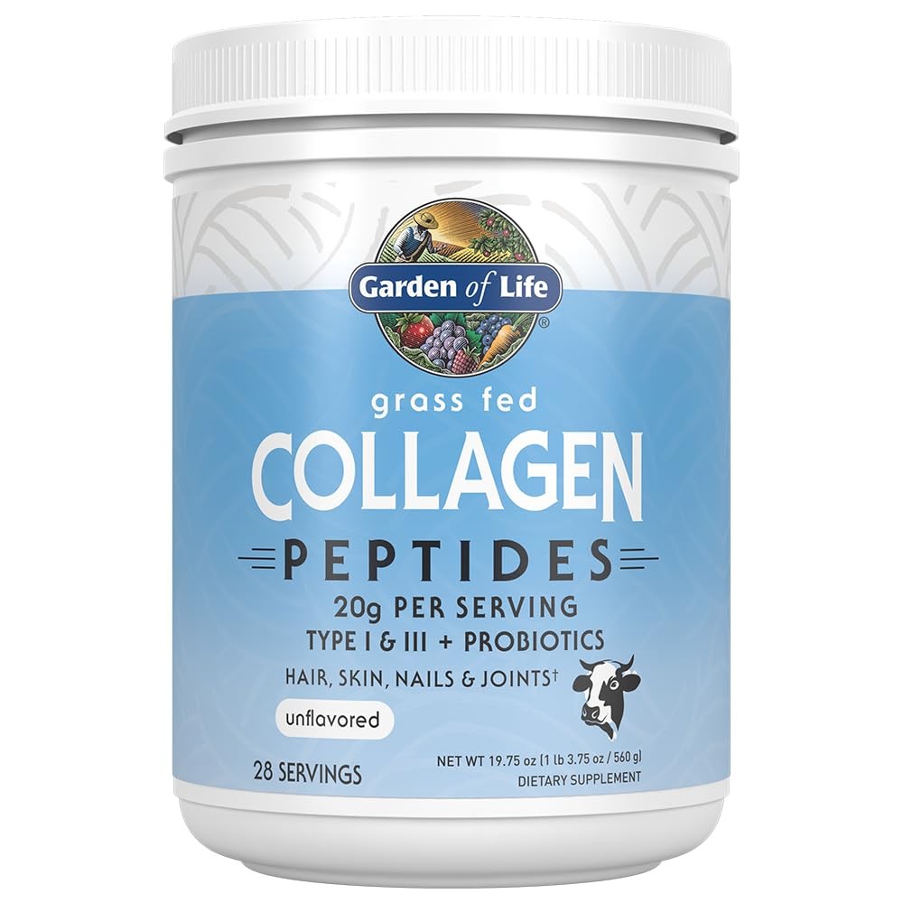 Garden of Life Grass Fed Collagen Peptides Powder 1.24 Pound (Pack 1), N/a