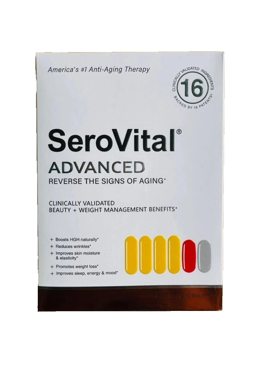 SeroVital Advanced 120 Capsules + 60 Tablets Dietary Supplement Factory Sealed