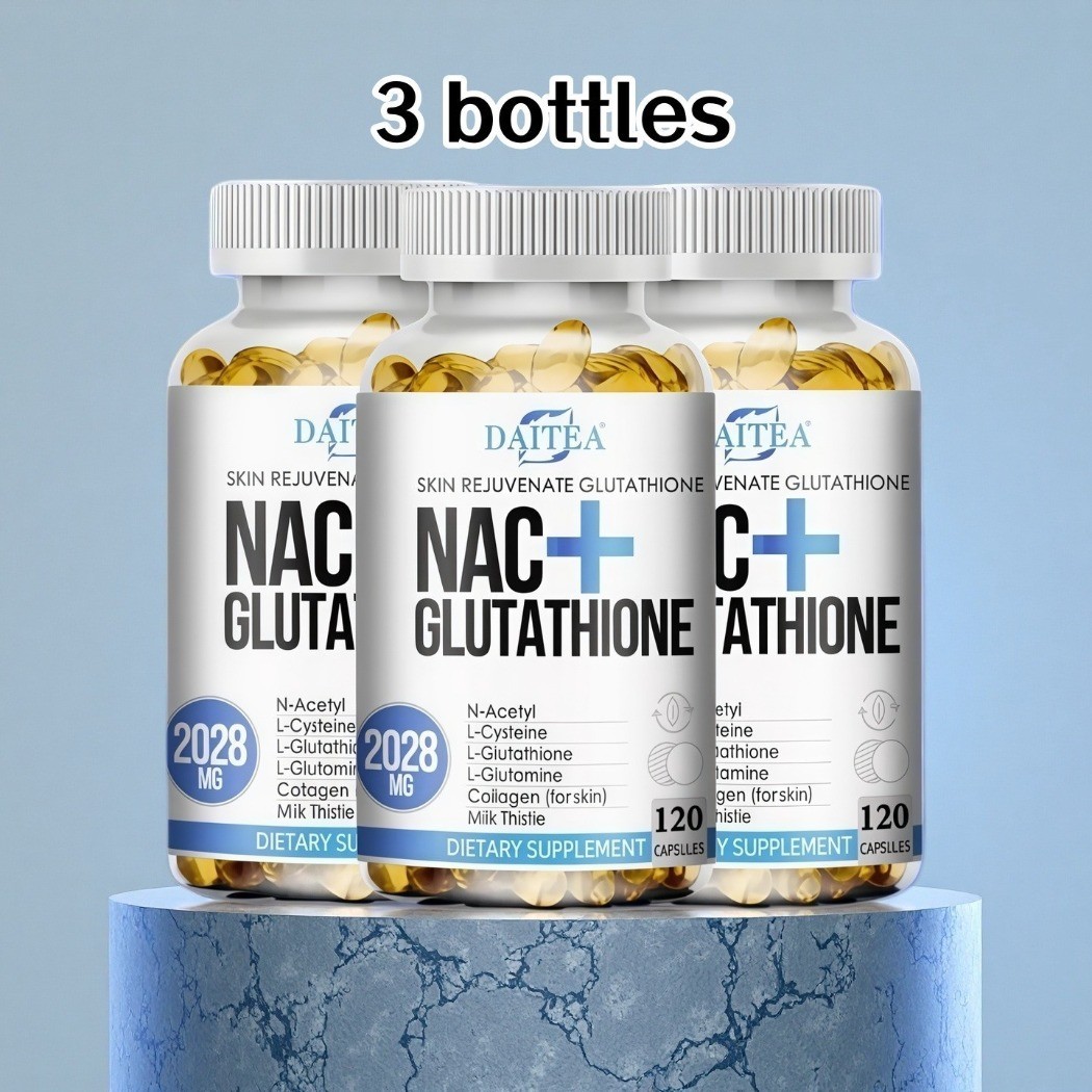 3PCS NAC Glutathione Collagen Capsules Dietary Supplement
