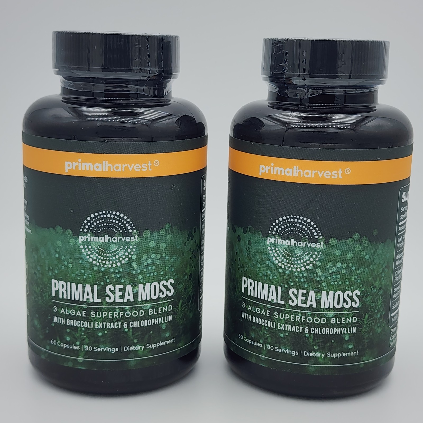 Primal Harvest, Primal Sea Moss Supplement – Pack of 2 (60 capsules each)