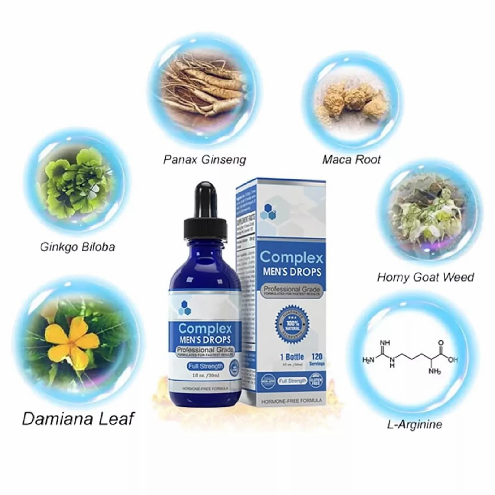 USA Complex Men’s Drops Secret Drops for Strong Men,Male Supplement Drops 30ML