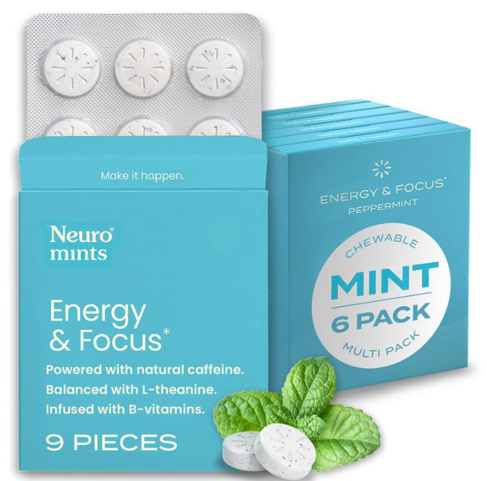 Neuro Mints Energy and Focus 54 Pieces – Peppermint