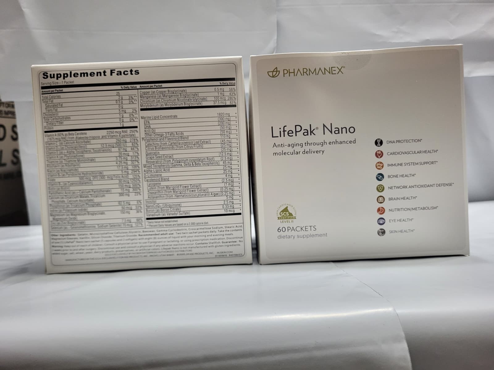 Nu Skin Pharmanex Lifepak Nano, 60 packets, Exp 12/2027