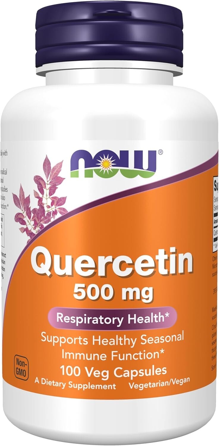 Now Foods Quercetin, 500 mg, 100 Veg Capsules