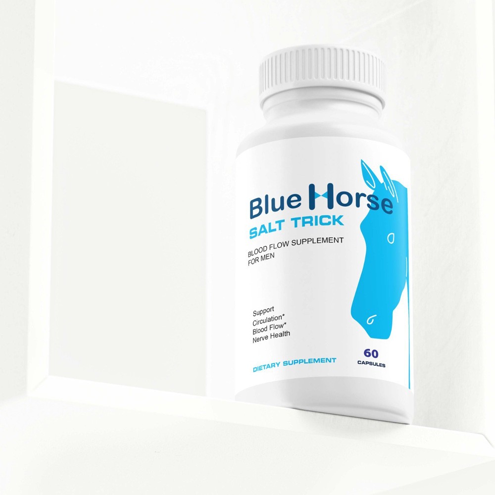 1/2/3 PACK Blue Horse Salt Trick – Our Best Blood Flow Supplement for Men