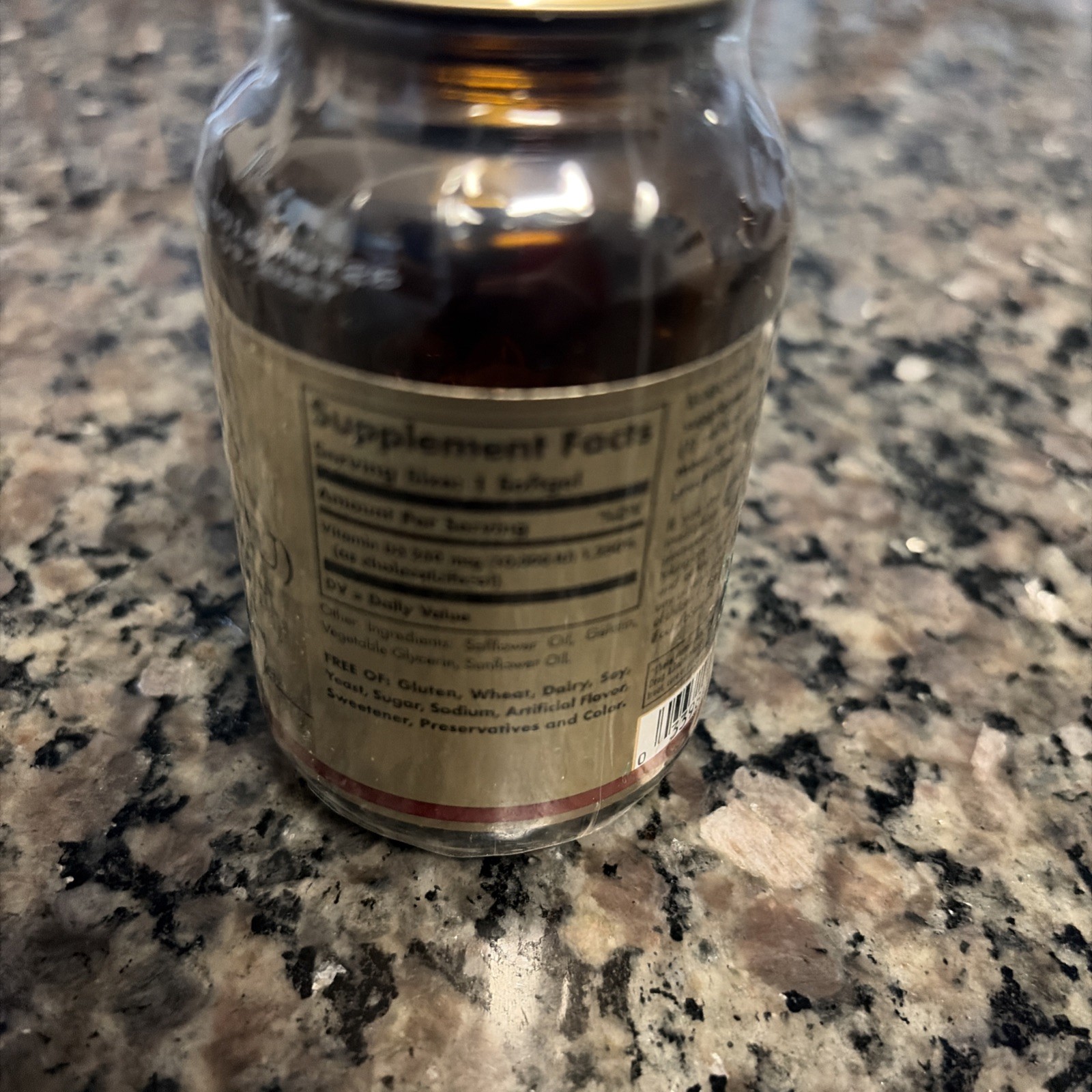 Solgar Vitamin D3 Cholecalciferol 250 mcg 10000 IU 120 Softgels