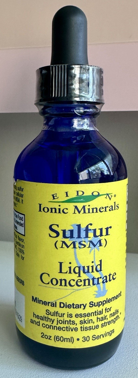 Sulfur (MSM), Liquid Concentrate, 2oz (60 ml) 30 Servings, Mineral Dietary