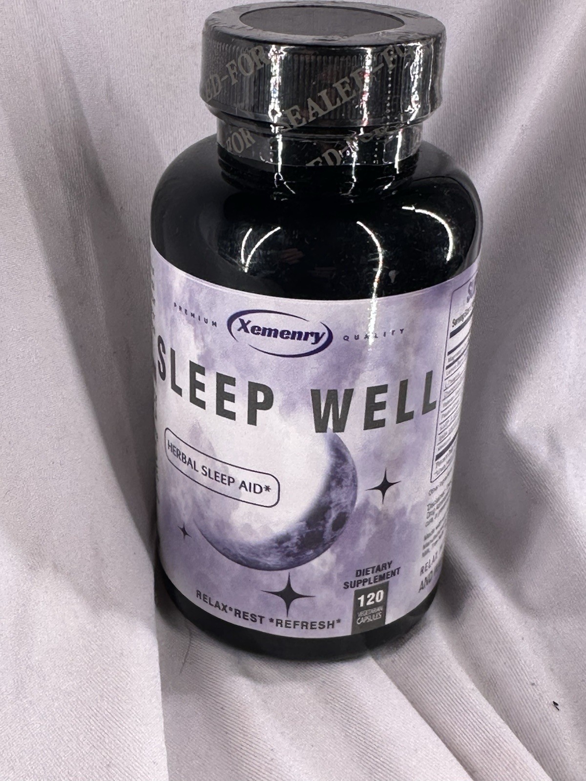 Sleep Well – Lemon Balm, L-Theanine, Chamomile, Vallerian, 120 Ct No Exp Listed
