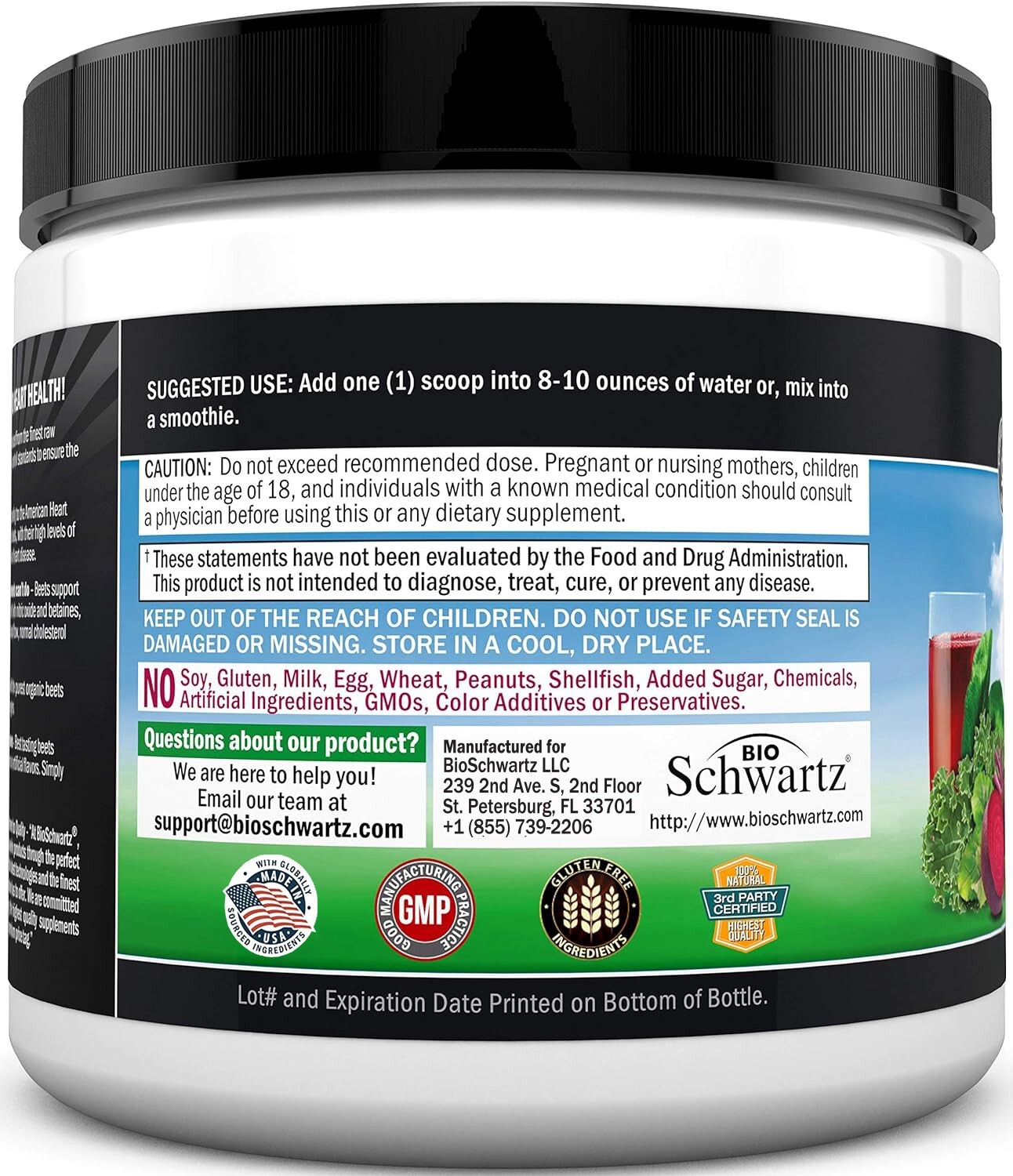 Beets Superfood Powder Organic Beet Root Powder Vitamin C Antioxidant, 5.8 oz