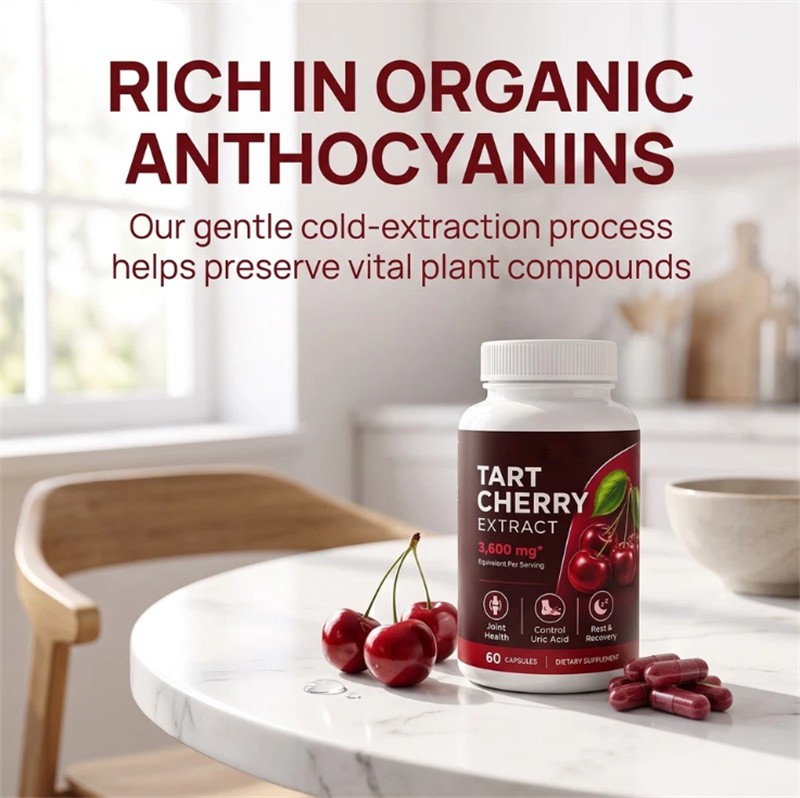 Good Grove Tart Cherry Extract,Goodgrove Tart Cherry Cold Extracted,60 Capsules
