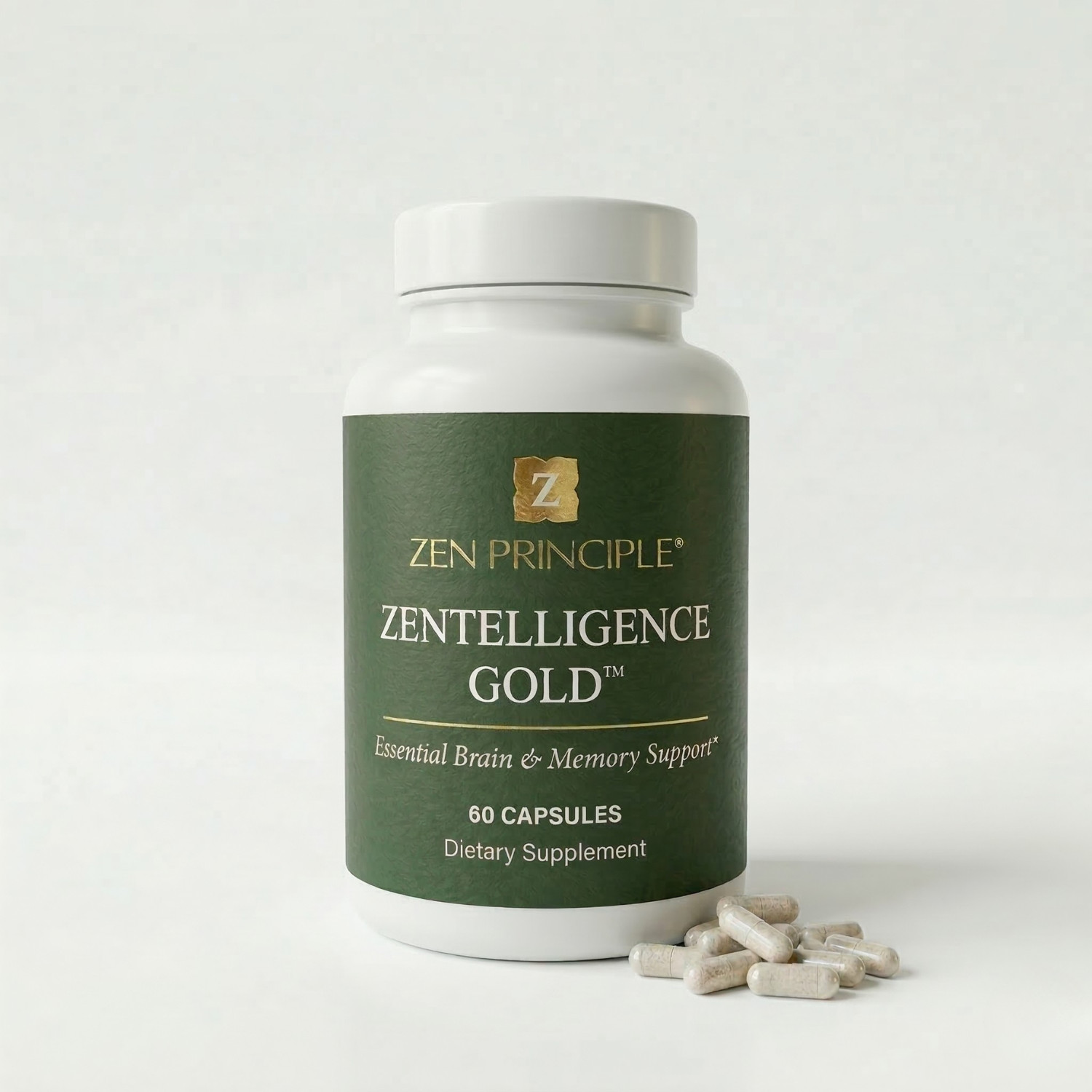 Zentelligence® Gold Brain Supplement – 60 Capsules.