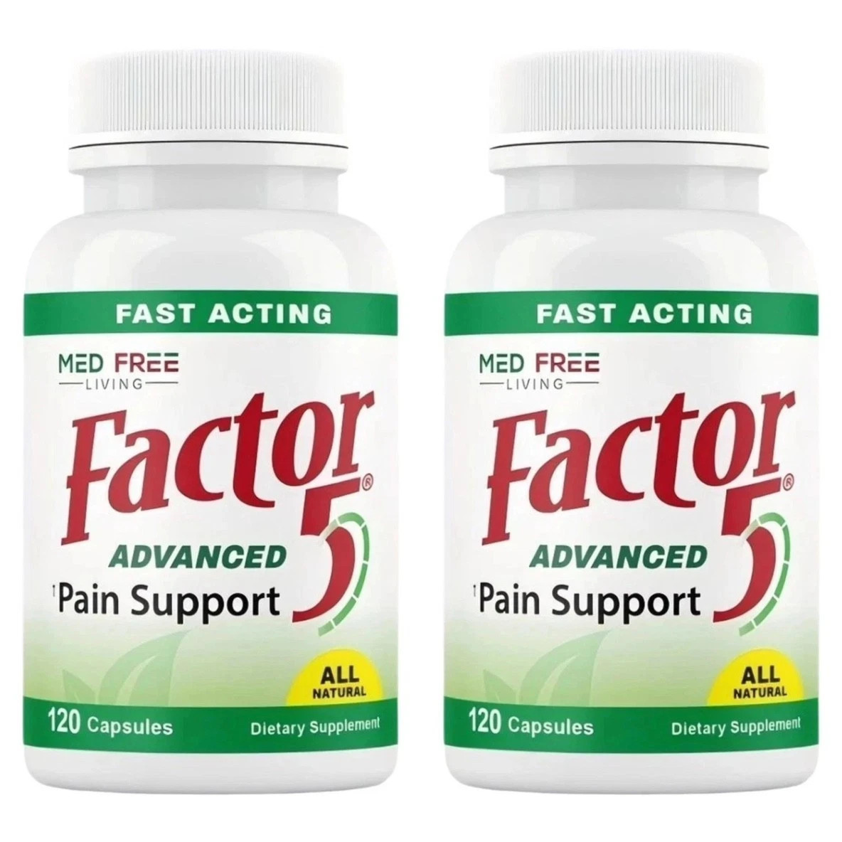 Factor Free Living Med 5 Natural Joint and Muscle Support Complex 120 Capsules1
