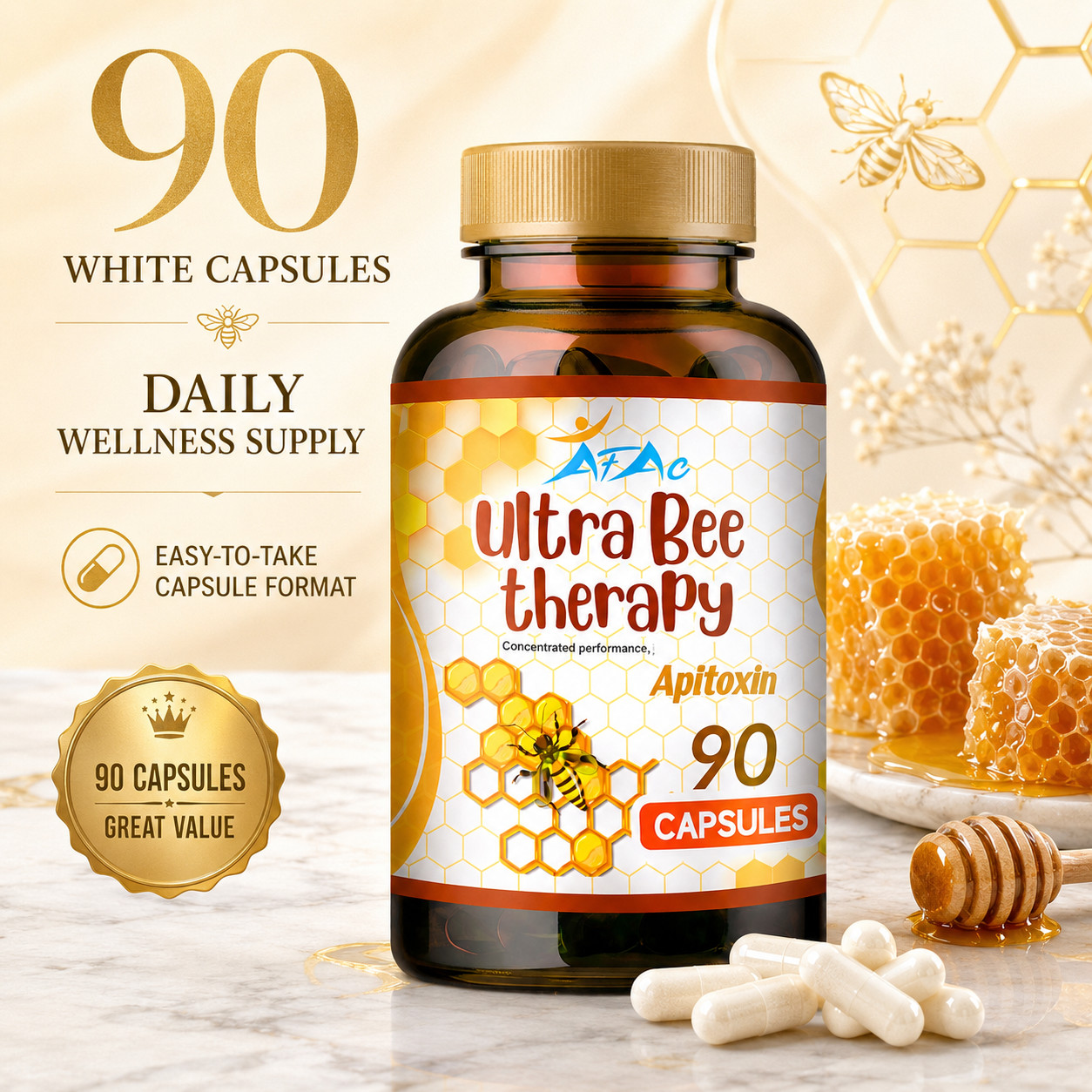 Natural Bee 2 BIOBEE inflamatory Arthritis support bee therapy Venom veneno 180