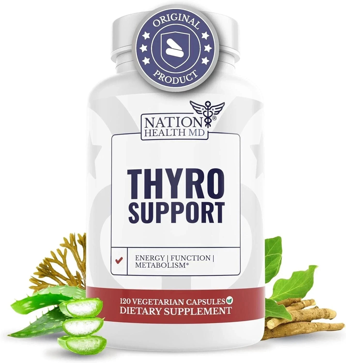 Thyro Support,Thyroid Supplement with Selenium, Bladderwrack & Zinc, Pack of 1 .