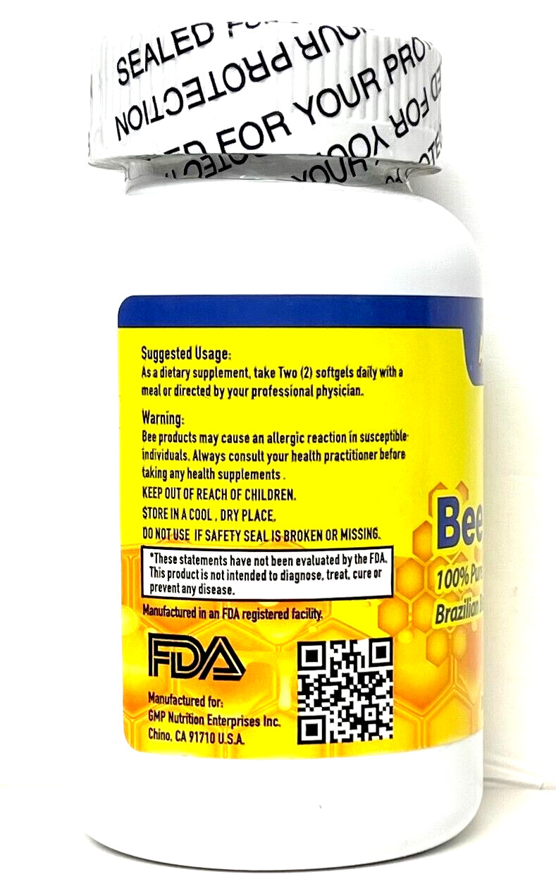 1 of Bee Propolis 100% Pure Bee Propolis 500 mg Brazilian 200 Softgels