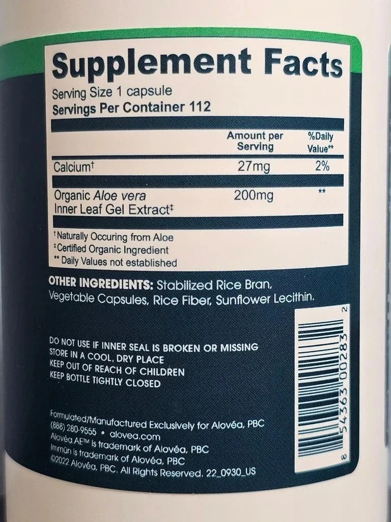 Alovea IMMUN Optimized Immune Support 112 Capsules Exp 8/2027 – New/Sealed!