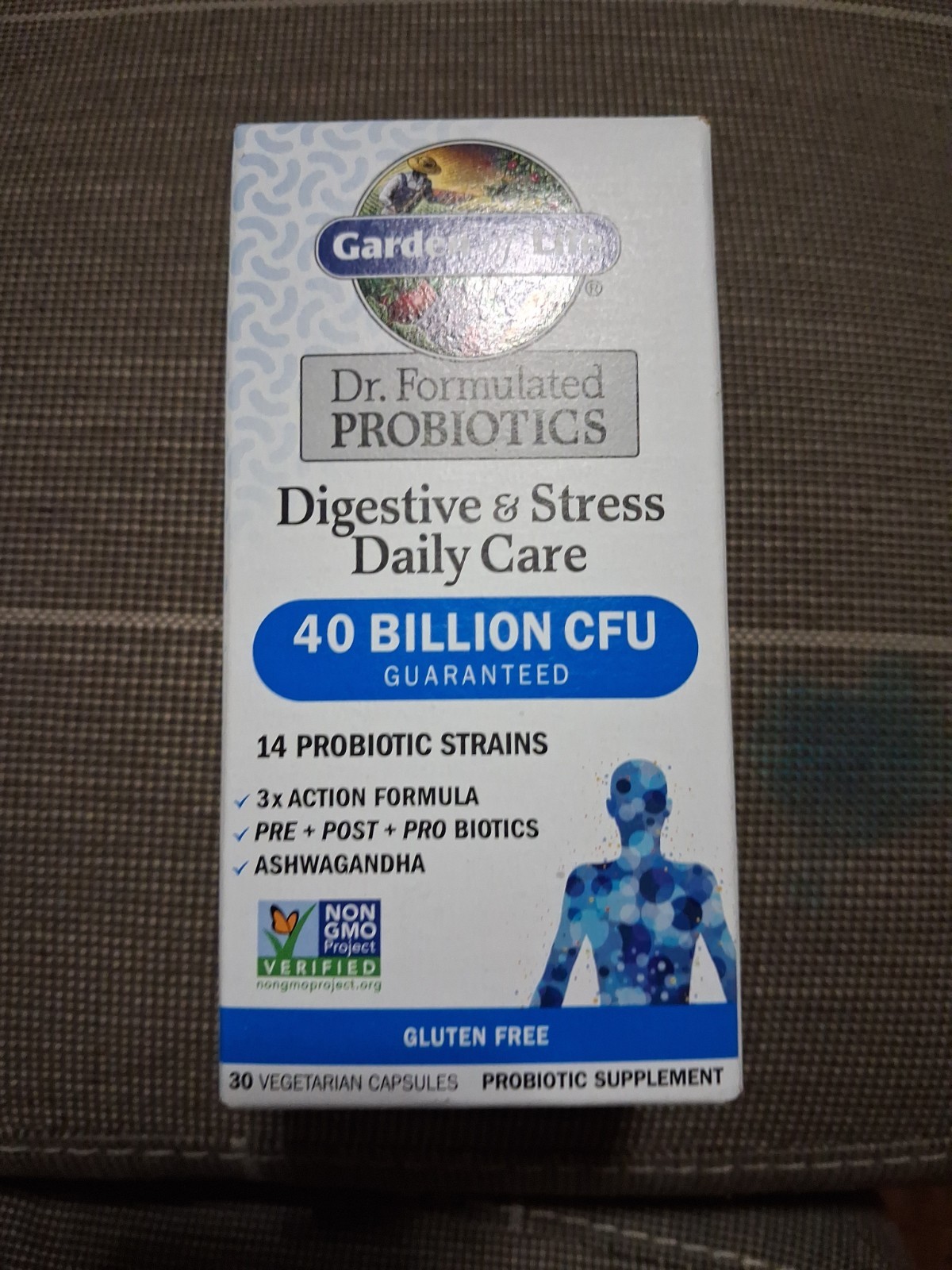 Garden of Life ~ 40 Billion CFU Digestive & Stress Daily Care 30ct – Exp 11/2026