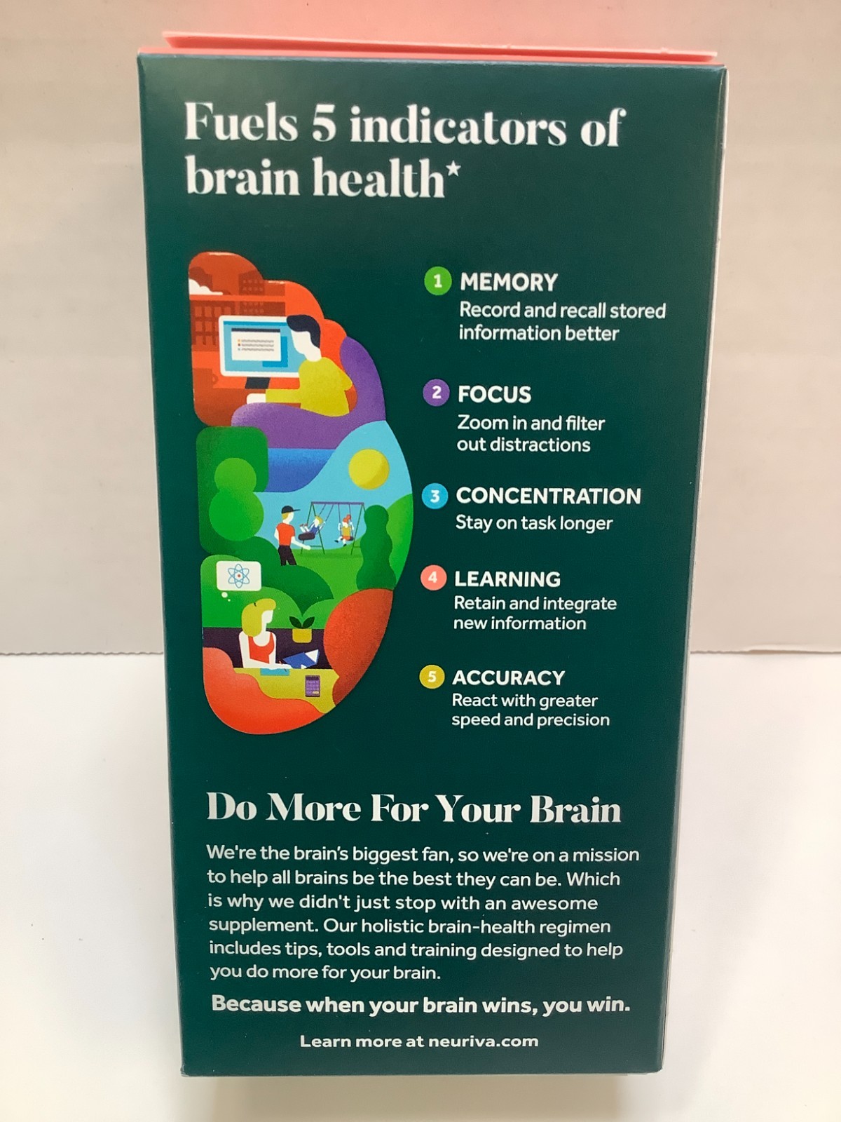 Neuriva Brain Health Original 5 Fuel 4 Memory Focus Concentration, 45ct, 10/2026