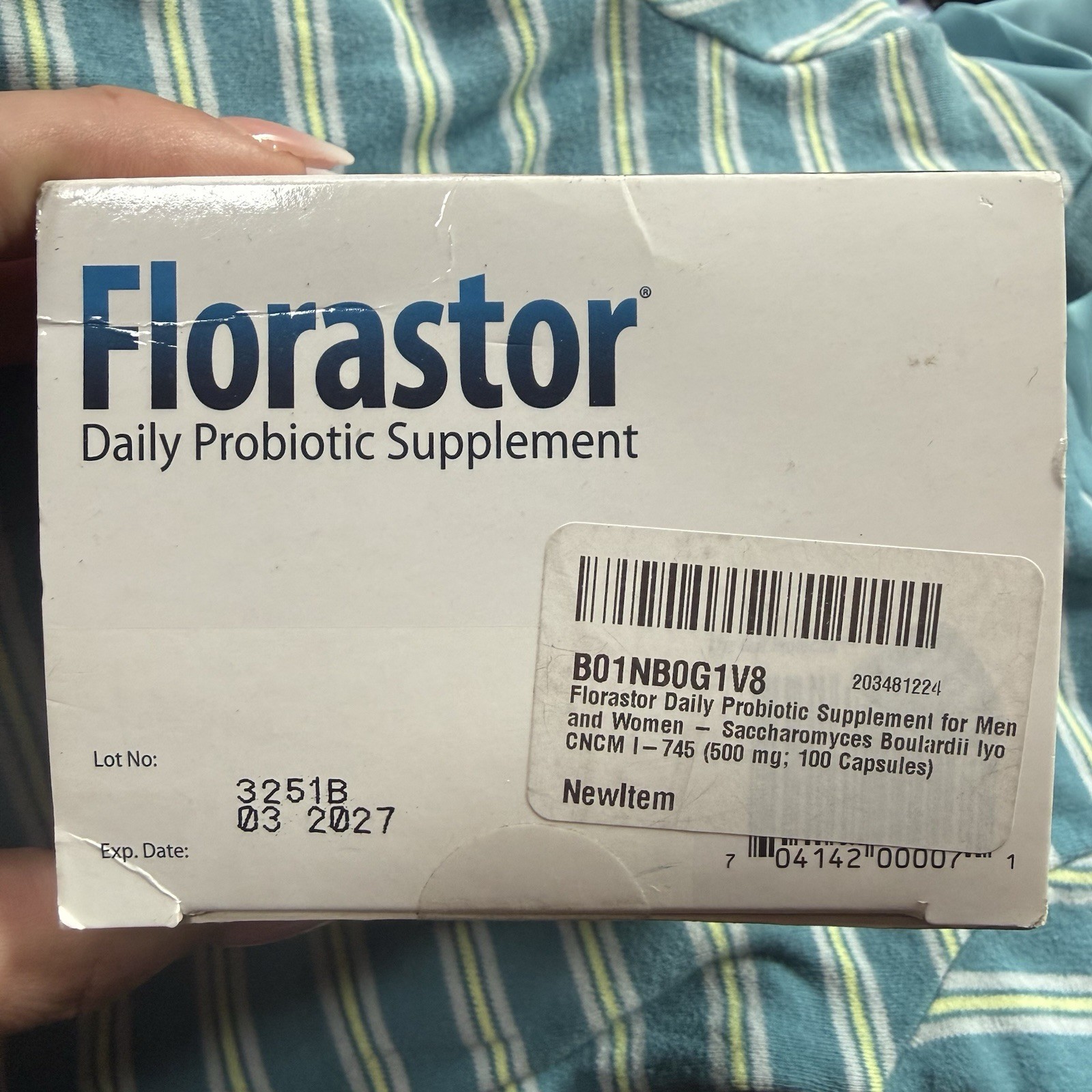 Florastor Dual Action Probiotic Vegetarian Capsules 54 Count Exp 03/27