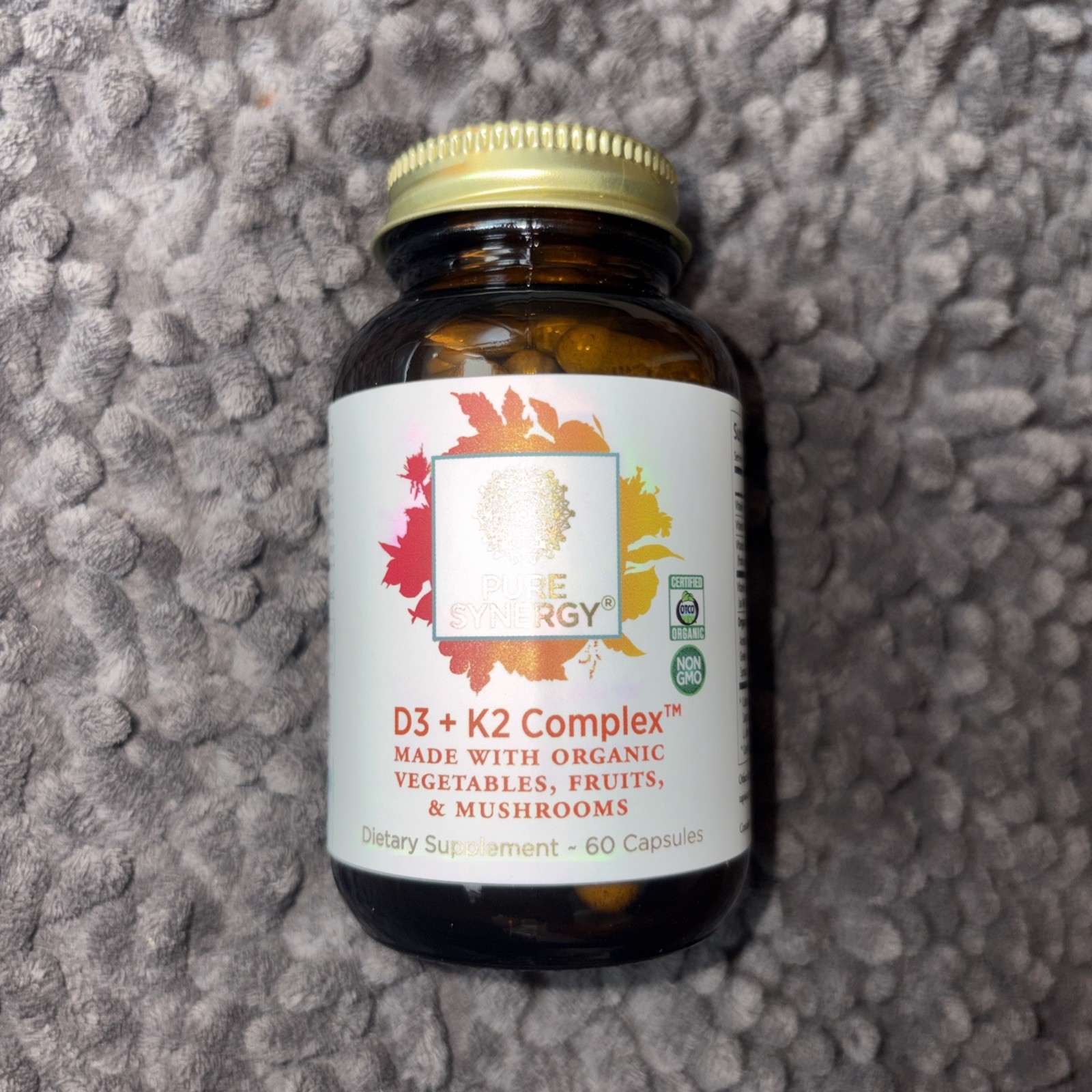 Pure Synergy D3 +k2 Complex 60 Cap Exp 12/1/2028