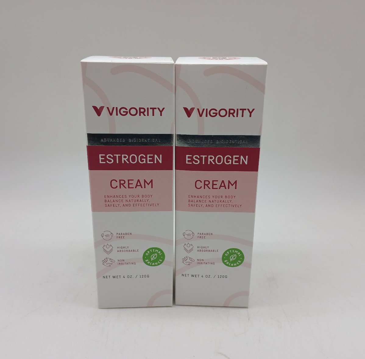 Vigority Estrogen Cream For Women Body Balance Menopause Relief 4oz 2-Pack