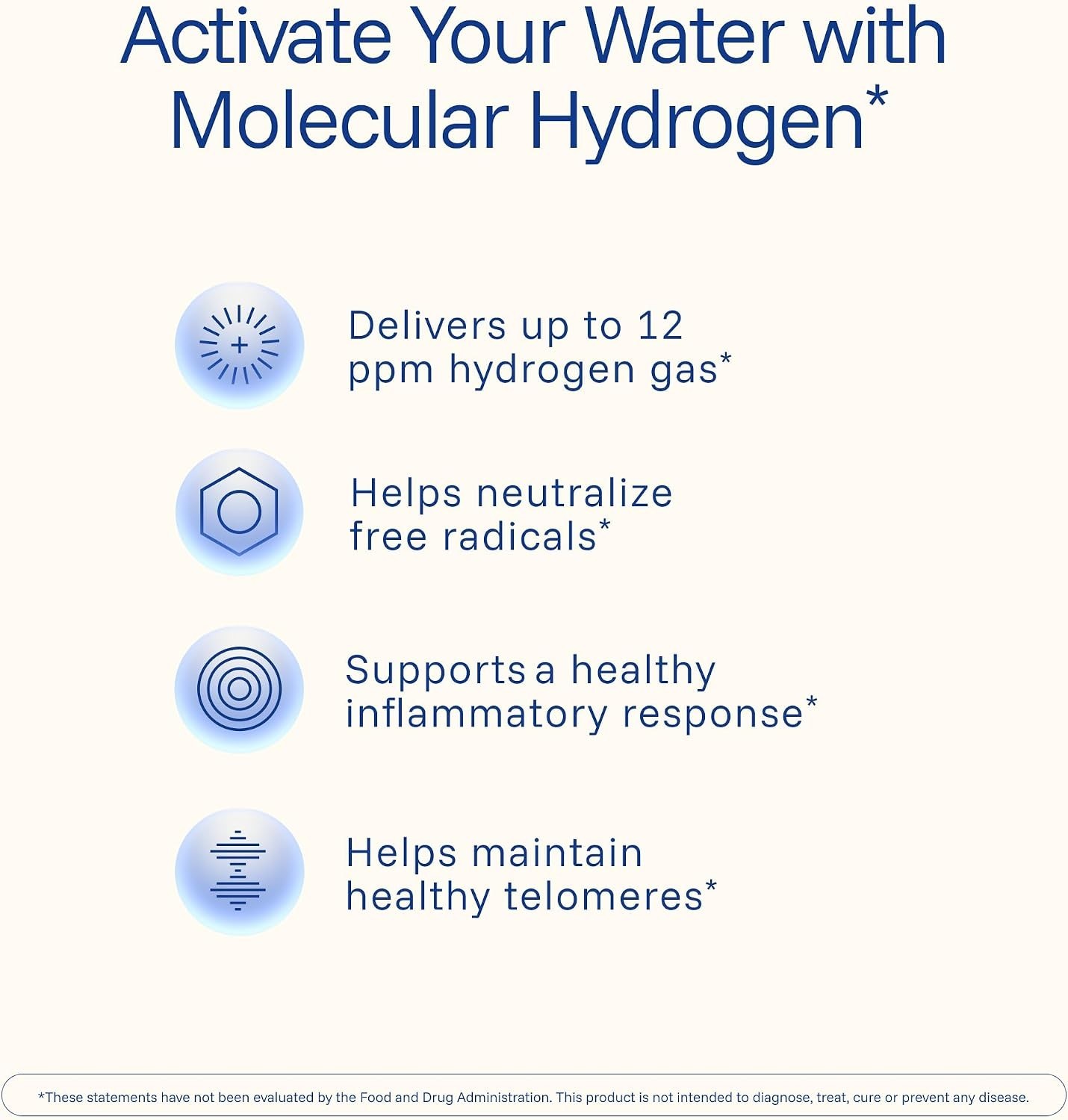 ProHealth Molecular Hydrogen Longevity Water Tablets Supplement Raspberry Flavor