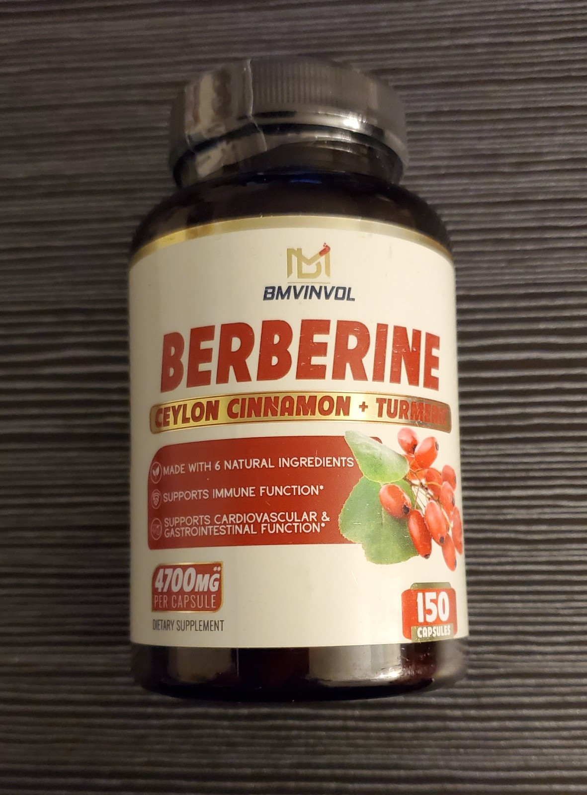 Berberine Supplement 4700mg 150 Count