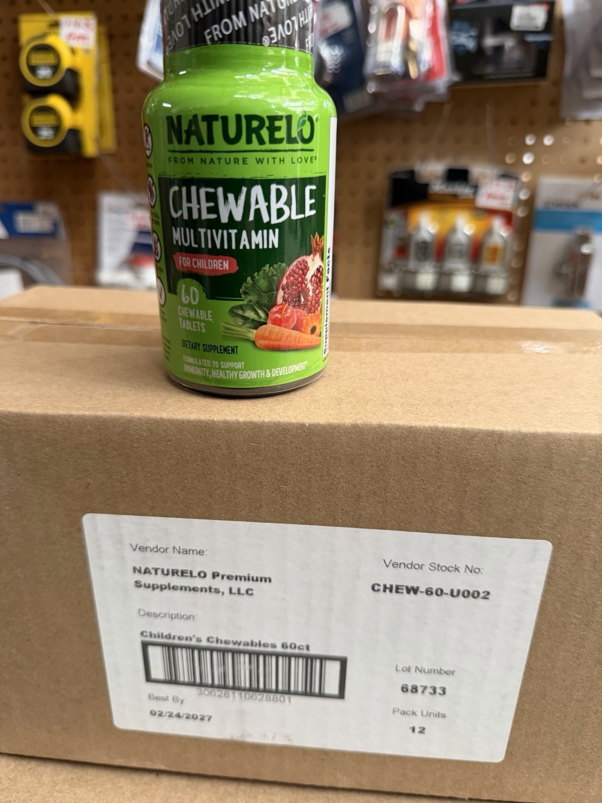 NATURELO Chewable Vitamin for Kids Multivitamin with Whole Food Organic EXP 2/27