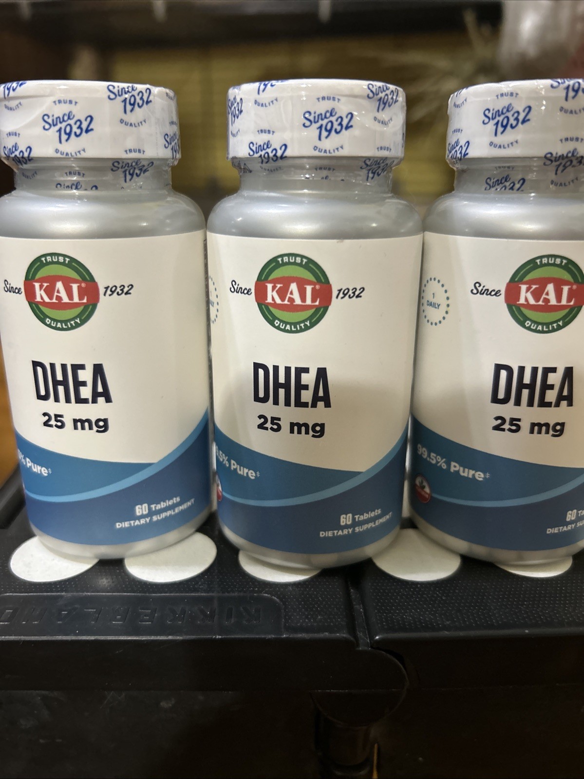 Pack Of 3 KAL DHEA 25mg, Exp. 05/28