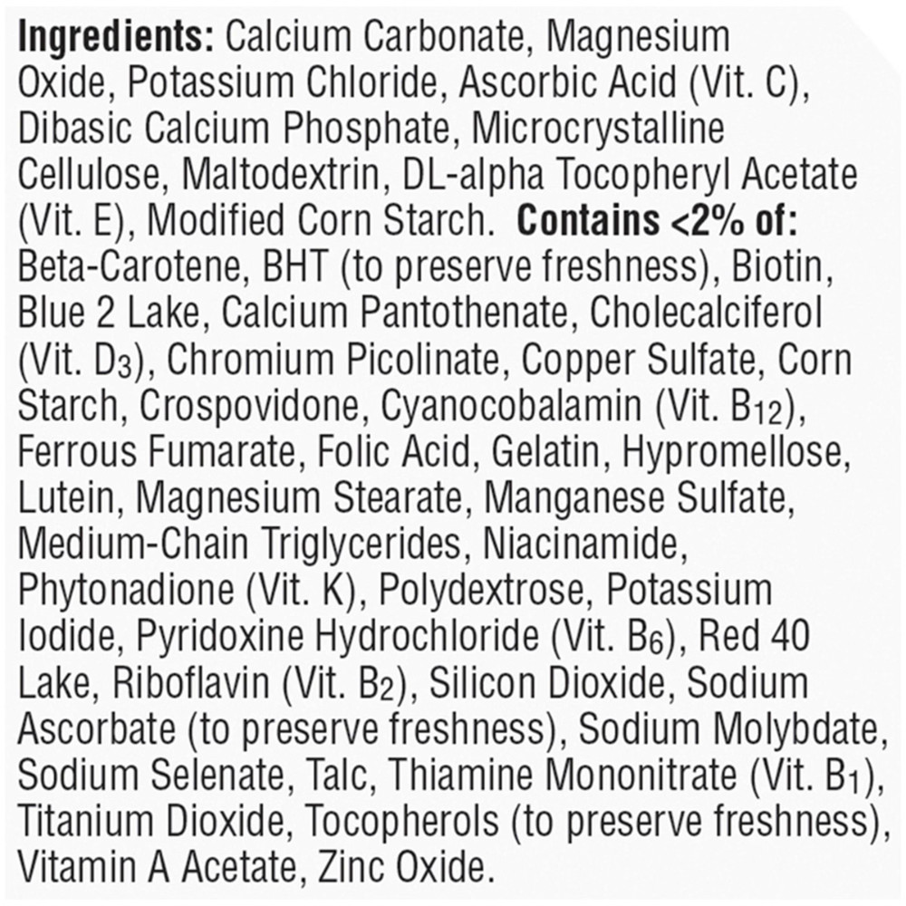 Centrum Silver Women 50+ Multivitamin / Multimineral Dietary Supplement Tablets
