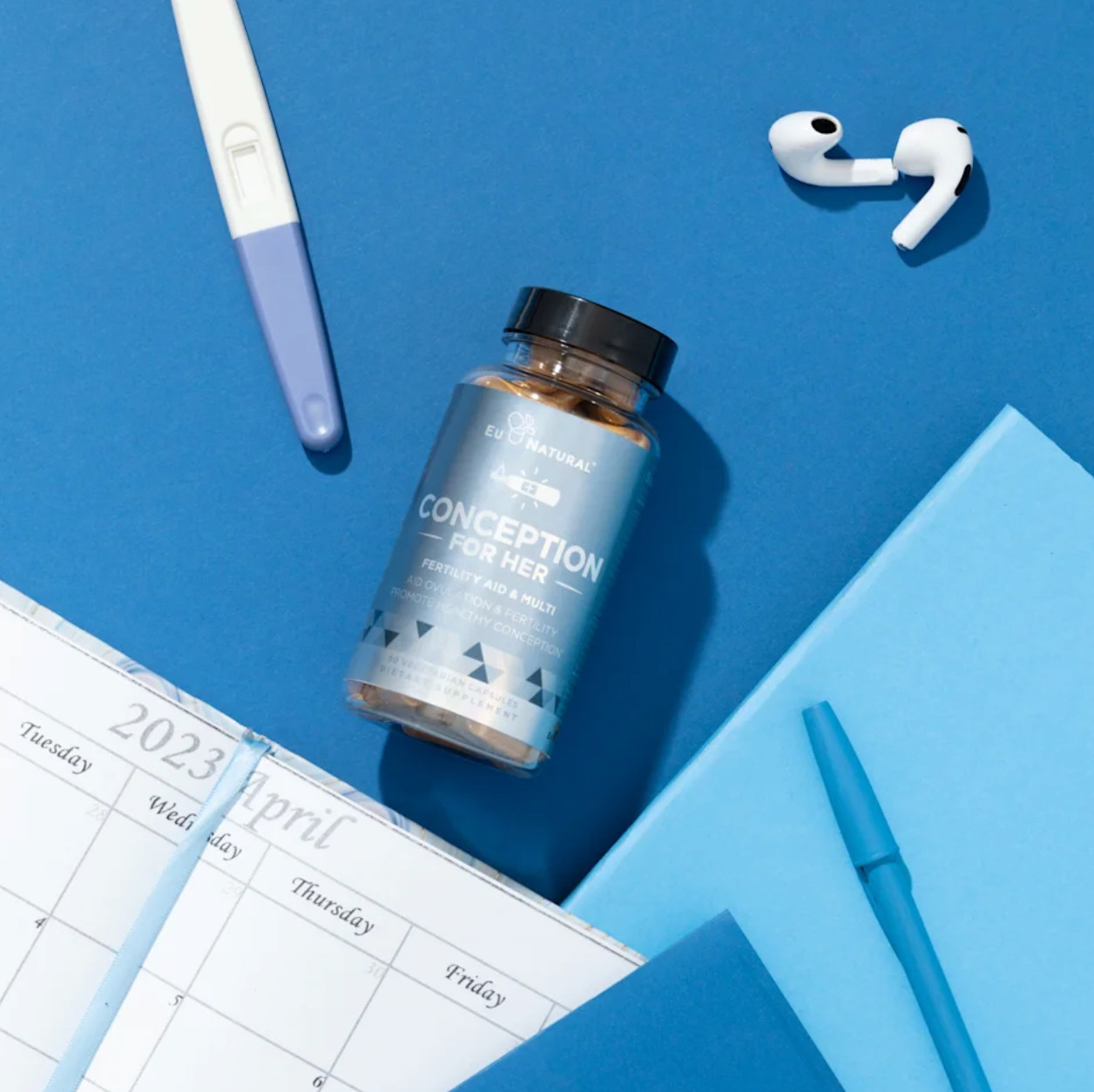 Conception For Her Fertility Aid & Multi Pre Prenatal Vitamins 60 Capsules Caps