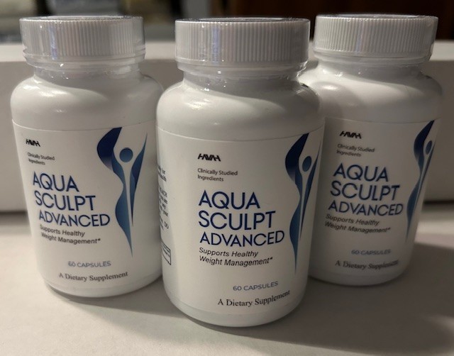 NEW -3 bottles – Aqua Sculpt Advanced Weight Loss (180)Capsules Exp 06/28