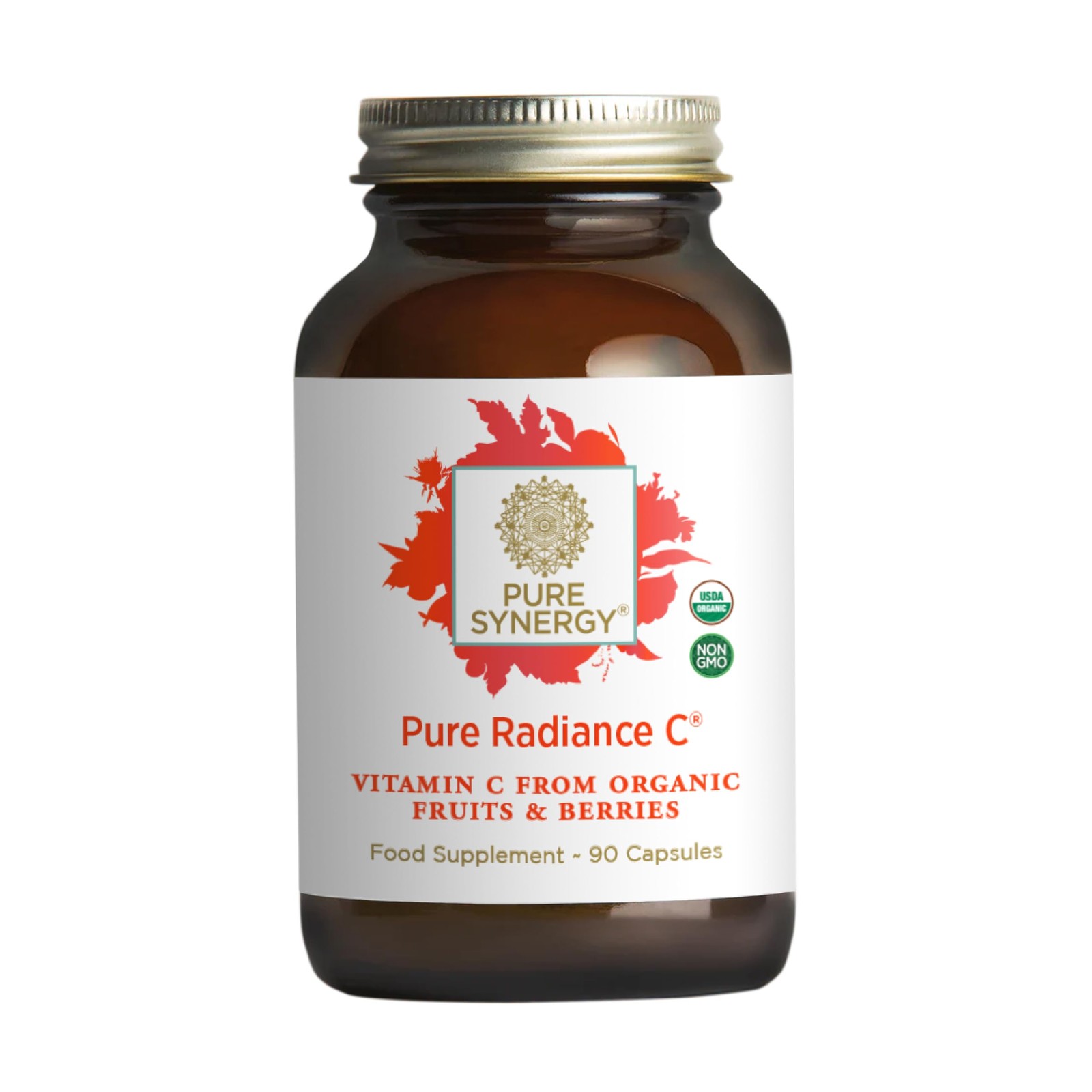 PURE SYNERGY Pure Radiance C | Organic Vitamin 90 Count (Pack of 1), No Color